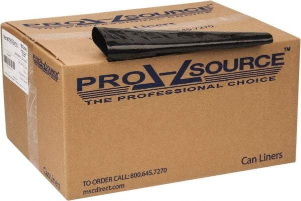 PRO-SOURCE - 1.65 mil Thick, Heavy-Duty Trash Bags - 38" Wide x 58" High, Black - Apex Tool & Supply