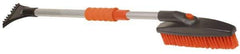 Value Collection - 42" Long Telescoping Swivel Snowbrush & Ice Scraper - Plastic/Metal - Apex Tool & Supply