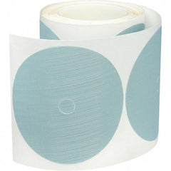3M - 5" Diam, 10 Grit Trizact Aluminum Oxide Adhesive PSA Disc - Ultra Fine Grade, Blue, Polyester Backing, Flexible, Use with Random Orbital Sanders - Apex Tool & Supply