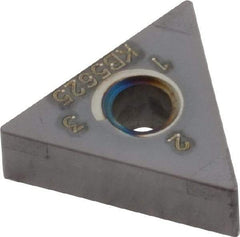Kennametal - TNGA331 S0425 Grade KB5625 PCBN Turning Insert - TiAlN Finish, 60° Triangle, 3/8" Inscr Circle, 3/16" Thick, 1/64" Corner Radius - Apex Tool & Supply