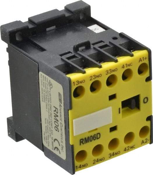 ACI - 4 Pole, 3NO/NC, 24 VAC Control Relay - 16 Amps, 600 VDC - Apex Tool & Supply