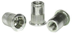 RivetKing - 0.13 to 0.225" Grip, Aluminum Standard Rivet Nut - Uncoated, Countersunk Head - Apex Tool & Supply