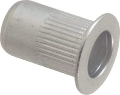RivetKing - 0.02 to 0.13" Grip, Aluminum Standard Rivet Nut - Uncoated, Countersunk Head - Apex Tool & Supply