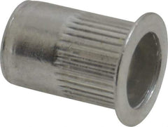 RivetKing - 0.02 to 0.13" Grip, Aluminum Standard Rivet Nut - Uncoated, Countersunk Head - Apex Tool & Supply