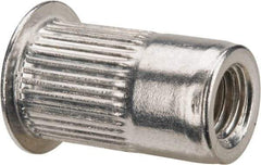 RivetKing - 0.13 to 0.225" Grip, Aluminum Standard Rivet Nut - Uncoated, Countersunk Head - Apex Tool & Supply