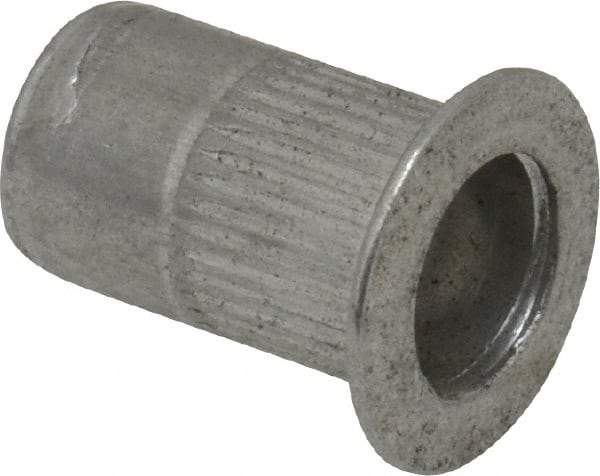 RivetKing - #10-32, 0.02 to 0.13" Grip, 19/64" Drill, Aluminum Standard Rivet Nut - Uncoated, Countersunk Head - Apex Tool & Supply