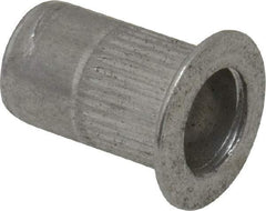 RivetKing - #10-32, 0.02 to 0.13" Grip, 19/64" Drill, Aluminum Standard Rivet Nut - Uncoated, Countersunk Head - Apex Tool & Supply
