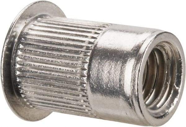 RivetKing - 3/8-16, 0.15 to 0.312" Grip, 17/32" Drill, Aluminum Standard Rivet Nut - Uncoated, Countersunk Head - Apex Tool & Supply