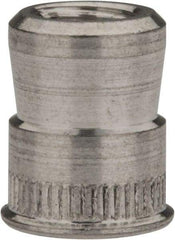 RivetKing - #10-32 UNC, Uncoated, Aluminum Knurled Rivet Nut Inserts - 0.297" to 0.302" Grip, 9/32" Drill Size - Apex Tool & Supply