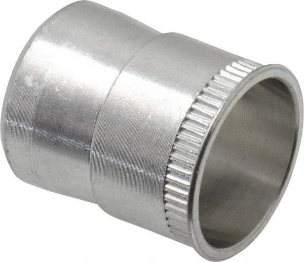 RivetKing - 5/16-18 UNC, Uncoated, Aluminum Knurled Rivet Nut Inserts - 0.531" to 0.536" Grip, 1/2" Drill Size - Apex Tool & Supply
