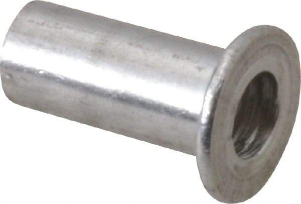 RivetKing - #8-32, 0.12 to 0.16" Grip, #2, Aluminum Standard Rivet Nut - Uncoated, Round Head - Apex Tool & Supply
