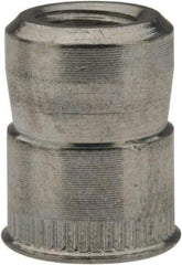 RivetKing - M6x1.00 Metric Coarse, Zinc-Plated, Steel Knurled Rivet Nut Inserts - 0.02" to 0.13" Grip, 3/8" Drill Size - Apex Tool & Supply