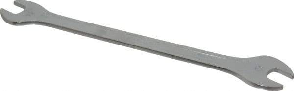 Facom - 12mm x 13mm Standard Extra Thin Open End Wrench - 8-17/64" OAL, Double End, Satin Finish, 15° Head Angle - Apex Tool & Supply