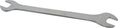 Facom - 14mm x 15mm Standard Extra Thin Open End Wrench - 8-17/64" OAL, Double End, Satin Finish, 15° Head Angle - Apex Tool & Supply