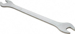 Facom - 16mm x 17mm Standard Extra Thin Open End Wrench - 9-51/64" OAL, Double End, Satin Finish, 15° Head Angle - Apex Tool & Supply