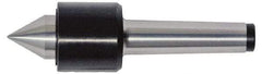 Interstate - MT2 Taper Shank Shank, 1.457" Head Diam, 600 Lb Capacity, Live Center - 6,400 Max RPM, 0.866" Point Diam, 1.1" Point Len, 600 Lb Max Workpc, Standard Point - Apex Tool & Supply