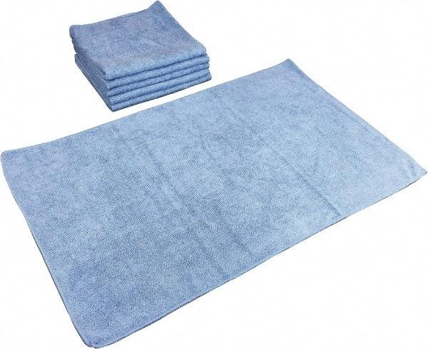 PRO-SOURCE - Reusable Microfiber Wipes - Packet, 16" x 27" Sheet Size, Blue - Apex Tool & Supply