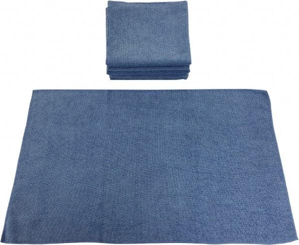 PRO-SOURCE - Reusable Microfiber Wipes - Packet, 16" x 24" Sheet Size, Blue - Apex Tool & Supply