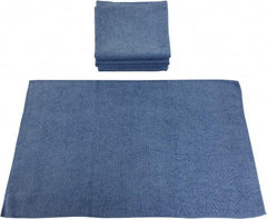 PRO-SOURCE - Reusable Microfiber Wipes - Packet, 16" x 24" Sheet Size, Blue - Apex Tool & Supply