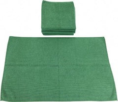 PRO-SOURCE - Reusable Microfiber Wipes - Packet, 16" x 24" Sheet Size, Green - Apex Tool & Supply