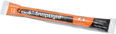 Cyalume - 10 Piece Orange Chemical Lightstick - 6 Inch Long, 12 Hours Illumination Time, Nonflammable, Nontoxic and Waterproof, Snap and Shake Activation Method - Apex Tool & Supply