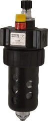Parker - 3/8" NPT, 150 Max psi Intermediate Micro Mist Lubricator - Polycarbonate Bowl with Sight Glass, Zinc Body, 60 CFM, 125°F Max Temp, 2.81" Wide x 7.82" High - Apex Tool & Supply