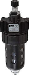Parker - 1/4" NPT, 150 Max psi Intermediate Mist Lubricator - Polycarbonate Bowl with Sight Glass, Zinc Body, 40 CFM, 125°F Max Temp, 2.81" Wide x 7.82" High - Apex Tool & Supply