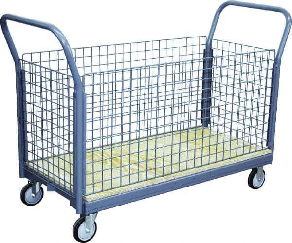 Jamco - 1,200 Lb Capacity Platform Truck - Steel Deck, 60" OAW, 10" Platform Height - Apex Tool & Supply