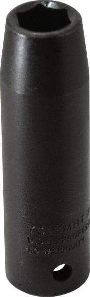 Proto - 1/2" Drive 13mm Deep Thin Wall Impact Socket - 6 Points, 3-1/4" OAL - Apex Tool & Supply