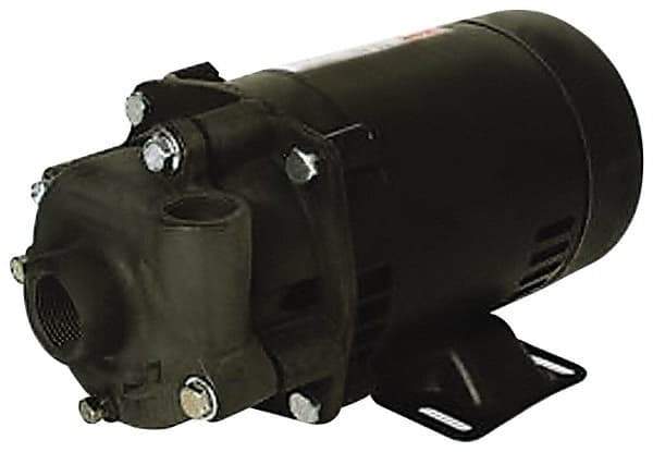 Pentair - ODP Motor, 115/208-230 Volt, 1 Phase, 1/2 HP, Cast Iron Straight Pump - 1-1/4 Inch Inlet, 1 Inch Outlet, 42 Max Head psi, Bronze Impeller, Cast Iron Shaft, Buna-N Seal, 42 Ft. Shut Off - Apex Tool & Supply