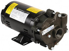 Pentair - ODP Motor, 208-230/460 Volt, 3 Phase, 1/2 HP, Cast Iron Straight Pump - 1-1/4 Inch Inlet, 1 Inch Outlet, 42 Max Head psi, Bronze Impeller, Cast Iron Shaft, Buna-N Seal, 42 Ft. Shut Off - Apex Tool & Supply