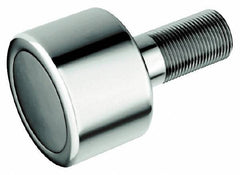 Accurate Bushing - 1-3/4" Roller Diam x 1-3/16" Width, 3/4" Stud Diam x 1-3/4" Length, Plain Load Roller - Steel, 7/8" Thread Length, 3/4-16 Thread, 2,520 Lb Dynamic Cap, 1,370 Lb Static Cap - Apex Tool & Supply