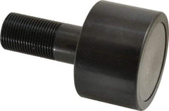 Accurate Bushing - 2-1/2" Roller Diam x 1-11/16" Width, 1" Stud Diam x 2-1/4" Length, Plain Load Roller - Steel, 1-1/2" Thread Length, 1-14 Thread, 5,120 Lb Dynamic Cap, 3,120 Lb Static Cap - Apex Tool & Supply