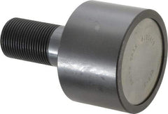 Accurate Bushing - 3" Roller Diam x 2" Width, 1-1/4" Stud Diam x 2-1/2" Length, Plain Load Roller - Steel, 1-3/4" Thread Length, 1-1/4-12 Thread, 14,300 Lb Dynamic Cap, 16,000 Lb Static Cap - Apex Tool & Supply