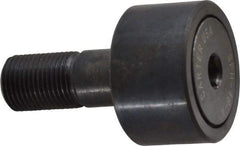 Made in USA - 1-1/2" Roller Diam x 7/8" Width, 5/8" Stud Diam x 1-1/2" Length, Stud Cam Follower - Steel, 3/4" Thread Length, 5/8-18 Thread, 3,872 Lb Dynamic Cap - Apex Tool & Supply
