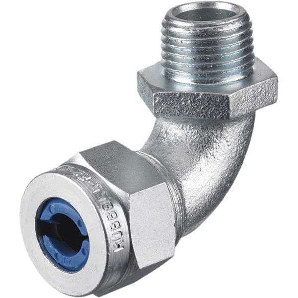 Hubbell Wiring Device-Kellems - 0.38 to 0.5" Liquidtight Elbow Strain Relief Cord Grip - Apex Tool & Supply