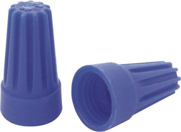 Ideal - 3, 20 to 3, 16 AWG, 300 Volt, Flame Retardant, Standard Twist on Wire Connector - Blue, 221°F - Apex Tool & Supply