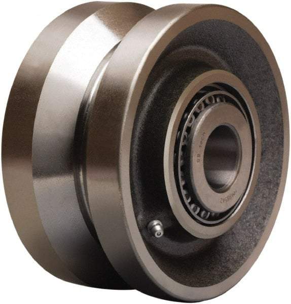 Hamilton - 6 Inch Diameter x 3 Inch Wide, Forged Steel Caster Wheel - 4,500 Lb. Capacity, 3-1/4 Inch Hub Length, 1-1/2 Inch Axle Diameter, Straight Roller Bearing - Apex Tool & Supply