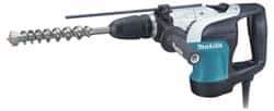 Makita - 120 Volt 1-9/16" SDS Max Chuck Electric Rotary Hammer - 0 to 2,500 BPM, 0 to 680 RPM - Apex Tool & Supply
