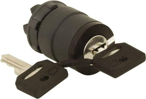 Schneider Electric - 22mm Mount Hole, 2 Position, Key Operated, Selector Switch Only - Black, Maintained (MA), Nonilluminated, Shock, Vibration and Water Resistant - Apex Tool & Supply
