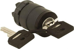 Schneider Electric - 22mm Mount Hole, 2 Position, Key Operated, Selector Switch Only - Black, Maintained (MA), Nonilluminated, Shock, Vibration and Water Resistant - Apex Tool & Supply