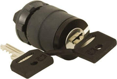 Schneider Electric - 22mm Mount Hole, 3 Position, Key Operated, Selector Switch Only - Black, Maintained (MA), Nonilluminated, Shock, Vibration and Water Resistant - Apex Tool & Supply