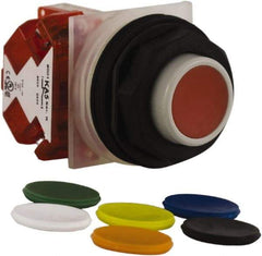 Schneider Electric - 30mm Mount Hole, Extended Straight, Pushbutton Switch with Contact Block - Multicolored Pushbutton, Momentary (MO) - Apex Tool & Supply
