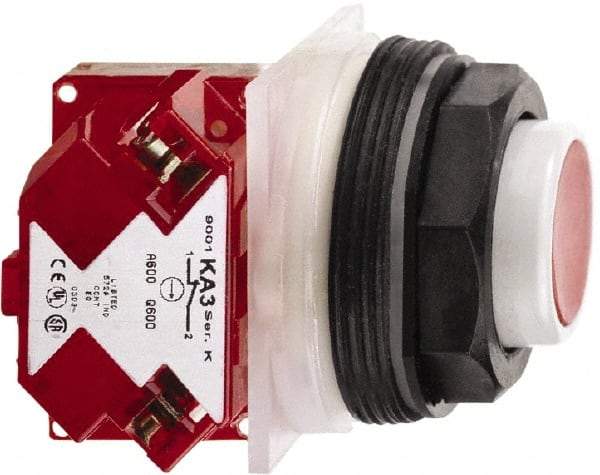 Schneider Electric - 30mm Mount Hole, Extended Straight, Pushbutton Switch with Contact Block - Octagon, Multicolor Pushbutton, Momentary (MO) - Apex Tool & Supply