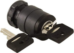 Schneider Electric - 22mm Mount Hole, 2 Position, Key Operated, Selector Switch Only - Black, Maintained (MA), Nonilluminated, Shock, Vibration and Water Resistant - Apex Tool & Supply