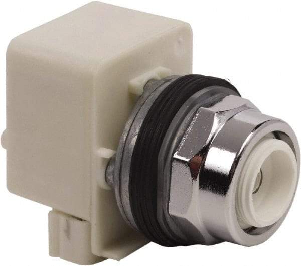 Schneider Electric - 1.18 Inch Mount Hole, Extended Straight, Pushbutton Switch Only - Round, Illuminated, Momentary (MO), Weatherproof, Dust and Oil Resistant - Apex Tool & Supply