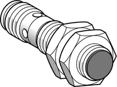 Telemecanique Sensors - NPN, PNP, 2mm Detection, Cylinder, Inductive Proximity Sensor - 2 Wires, IP67, IP69, 12 to 24 VDC, M12x1 Thread, 50mm Long - Apex Tool & Supply