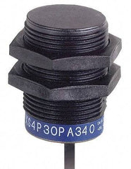 Telemecanique Sensors - NPN, 15mm Detection, Cylinder, Inductive Proximity Sensor - 3 Wires, IP68, 12 to 24 VDC, M30x1.5 Thread, 43mm Long - Apex Tool & Supply