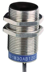Telemecanique Sensors - NPN, PNP, NC, 10mm Detection, Cylinder, Inductive Proximity Sensor - 2 Wires, IP67, 12 to 24 VDC, M30x1.5 Thread, 50mm Long - Apex Tool & Supply