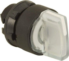 Schneider Electric - 22mm Mount Hole, 3 Position, Handle Operated, Selector Switch Only - White, Momentary (MO), Illuminated, Shock, Vibration and Water Resistant - Apex Tool & Supply